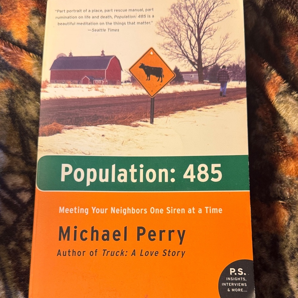 ★ Population 485 by Michael Perry Paperback Memoir Small Town Life
